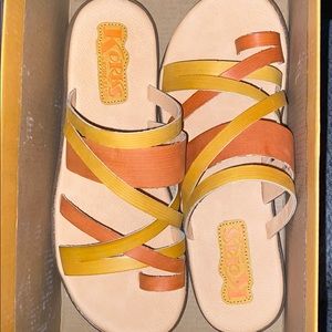 NWT Kork-Ease Leather Strap Sandals